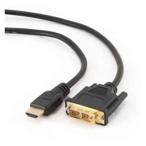 Gembird | CC-HDMI-DVI-0.5M | Male | 19 pin HDMI Type A | Male | 18+1 pin digital DVI (Single-Link) | 0.5 m | Black